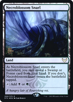 Necroblossom Snarl [Strixhaven: School of Mages Prerelease Promos]-1