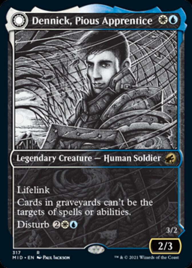 Dennick, Pious Apprentice // Dennick, Pious Apparition (Showcase Eternal Night) [Innistrad: Midnight Hunt]-1
