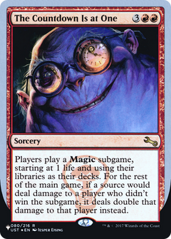 The Countdown Is at One (Unfinity Foil Edition) [The List]-1