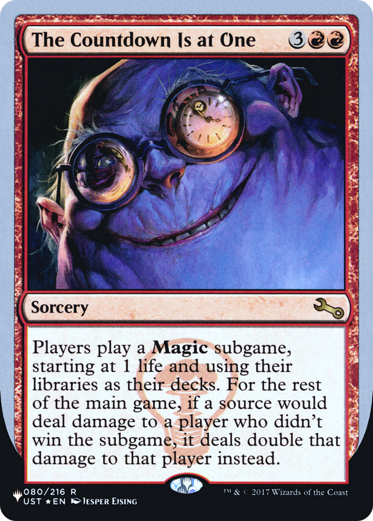 The Countdown Is at One (Unfinity Foil Edition) [The List]-1