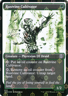 Rustvine Cultivator (Showcase Ichor Step-and-Compleat Foil) [Phyrexia: All Will Be One]-1