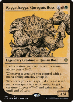 Raggadragga, Goreguts Boss (Showcase) [Commander Legends: Battle for Baldur's Gate]-1