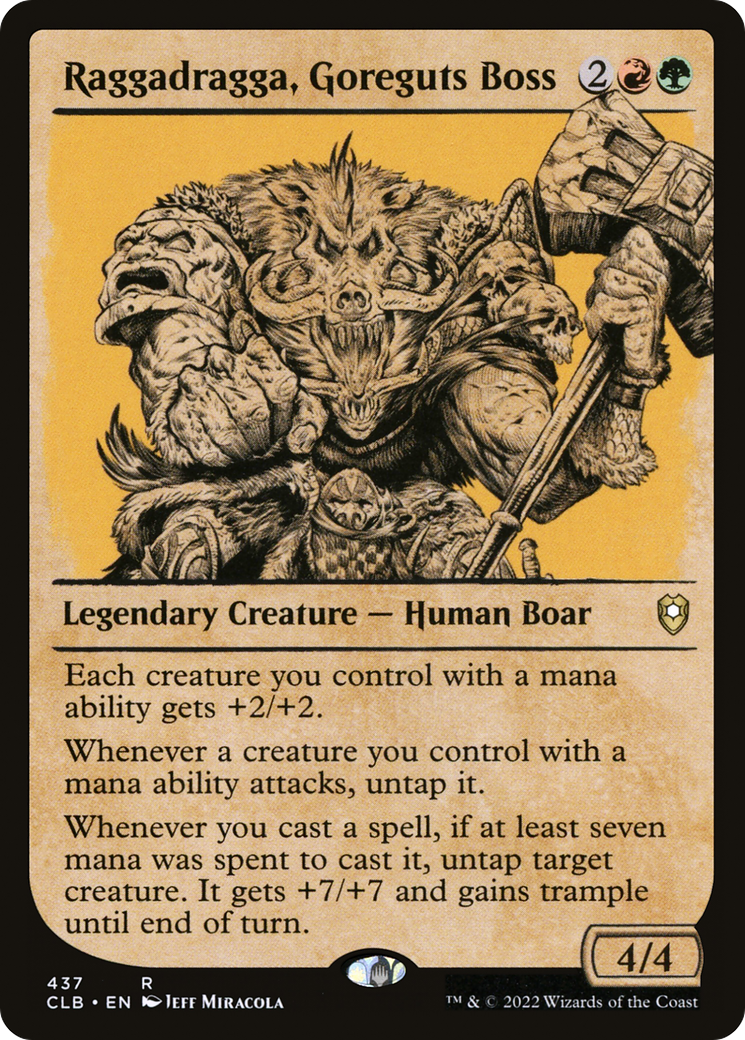 Raggadragga, Goreguts Boss (Showcase) [Commander Legends: Battle for Baldur's Gate]-1