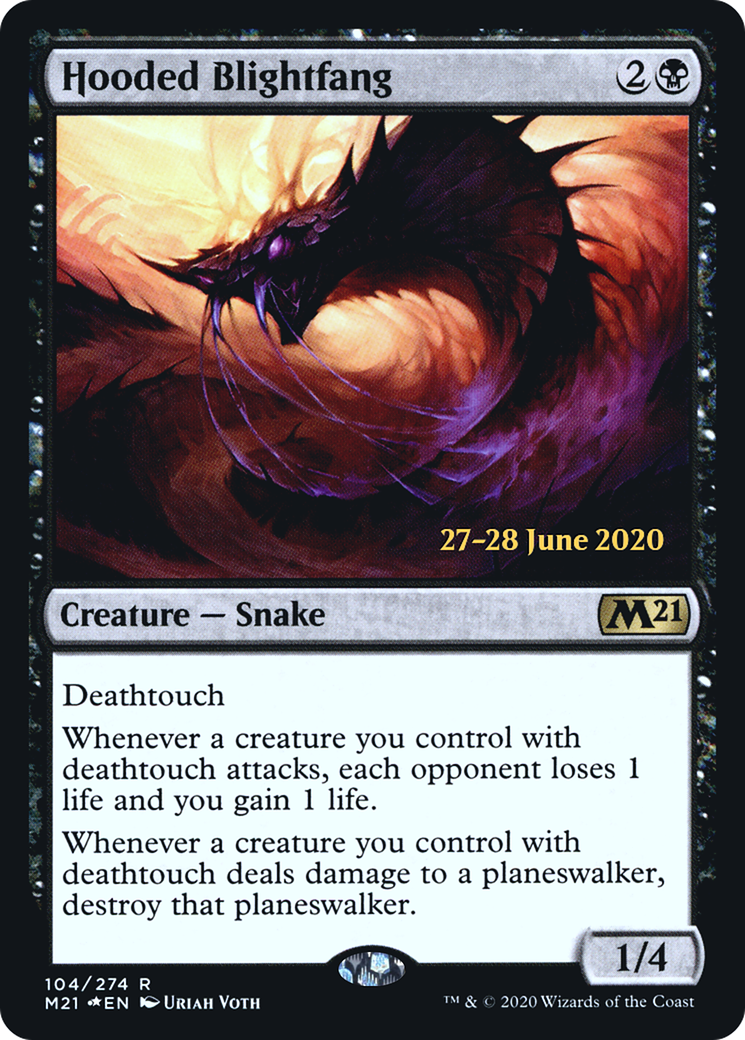 Hooded Blightfang [Core Set 2021 Prerelease Promos]-1