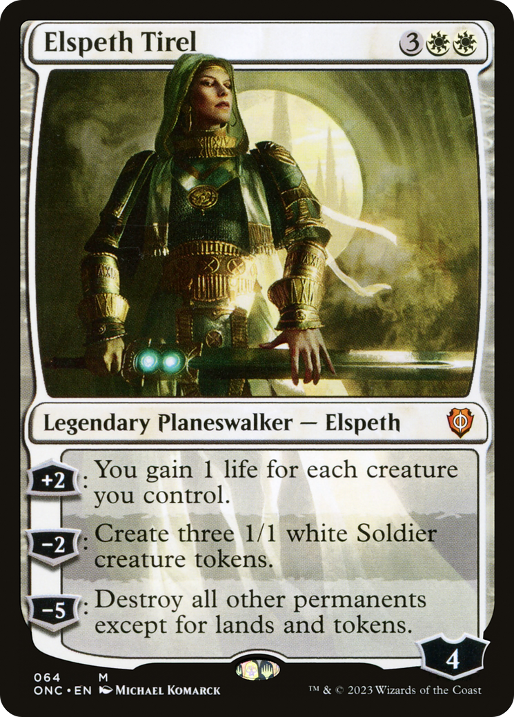 Elspeth Tirel [Phyrexia: All Will Be One Commander]-1