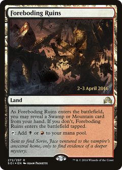 Foreboding Ruins [Shadows over Innistrad Prerelease Promos]-1