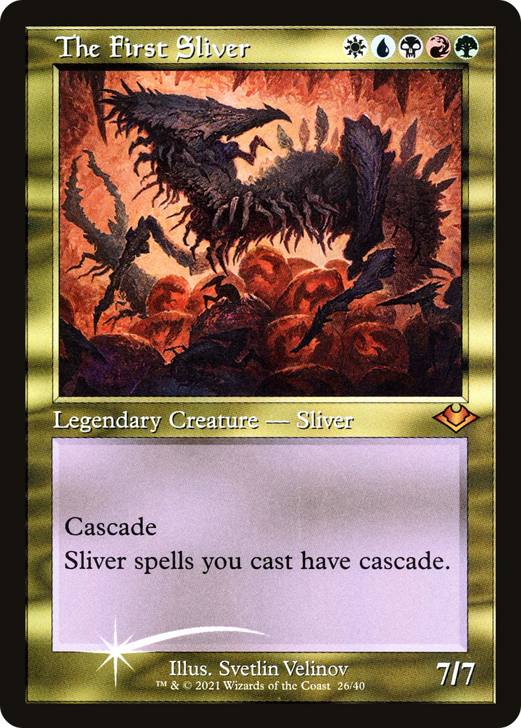 The First Sliver (Retro Frame) (MH1-026) - Modern Horizons 1 Timeshifts Etched Foil-1