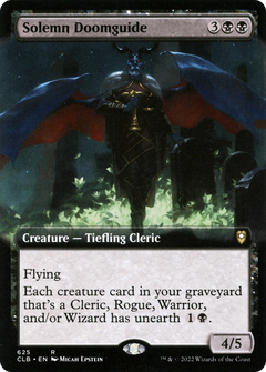 Solemn Doomguide (Extended Art) [Commander Legends: Battle for Baldur's Gate]-1