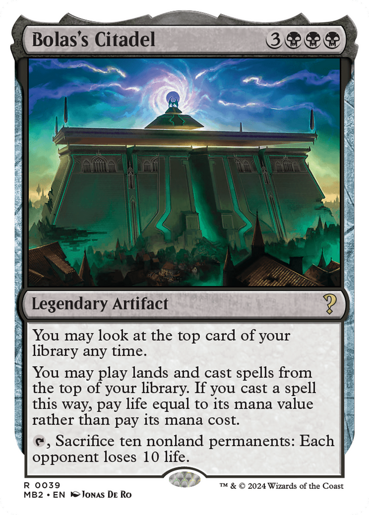 Bolas's Citadel (White Border) [Mystery Booster 2]-1
