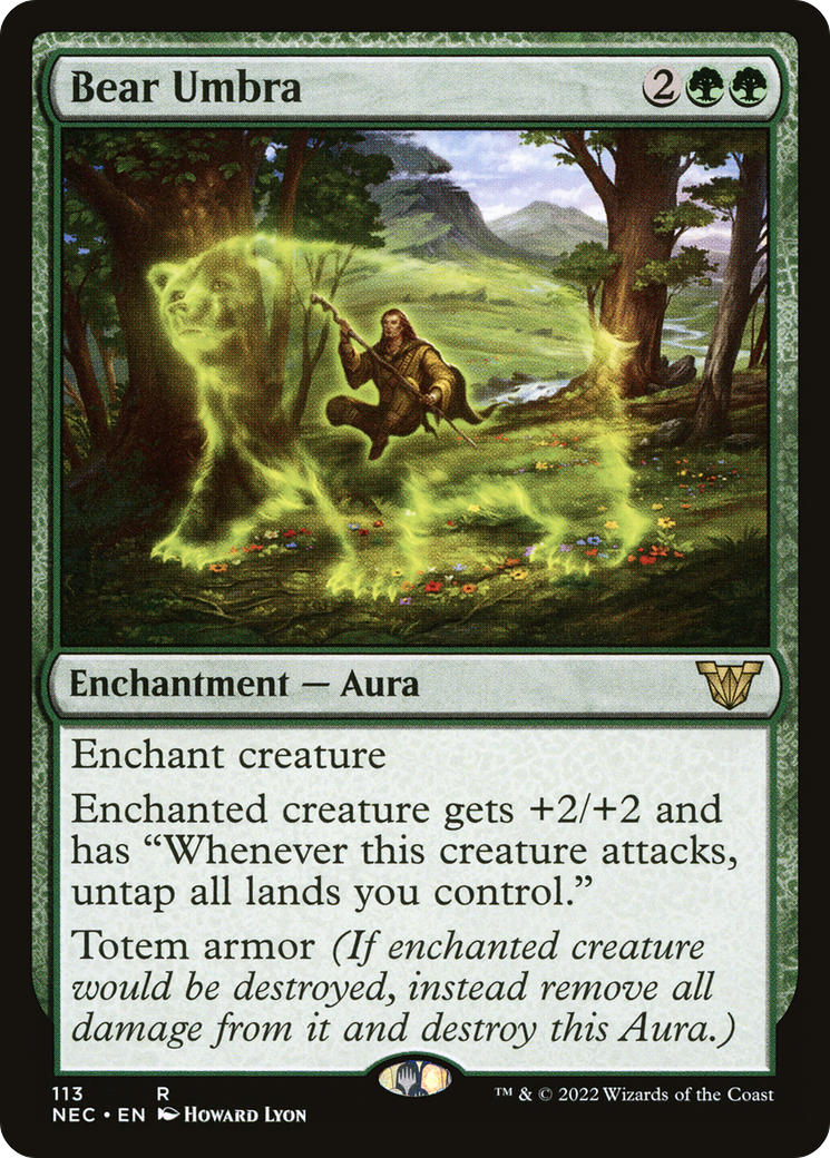 Bear Umbra [Kamigawa: Neon Dynasty Commander]-1