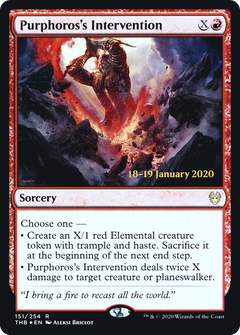 Purphoros's Intervention [Theros Beyond Death Prerelease Promos]-1