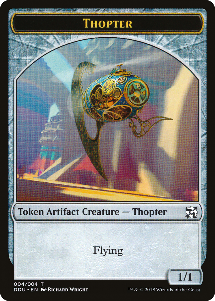 Thopter Token (004/004) [Duel Decks: Elves vs. Inventors Tokens]-1