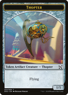 Thopter Token (004/004) [Duel Decks: Elves vs. Inventors Tokens]-1