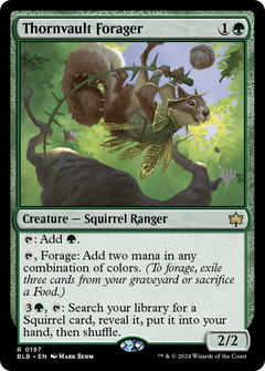 Thornvault Forager (Promo Pack) [Bloomburrow Promos]-1