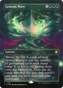 Genesis Wave (Borderless) (Mana Foil) [Foundations]-1