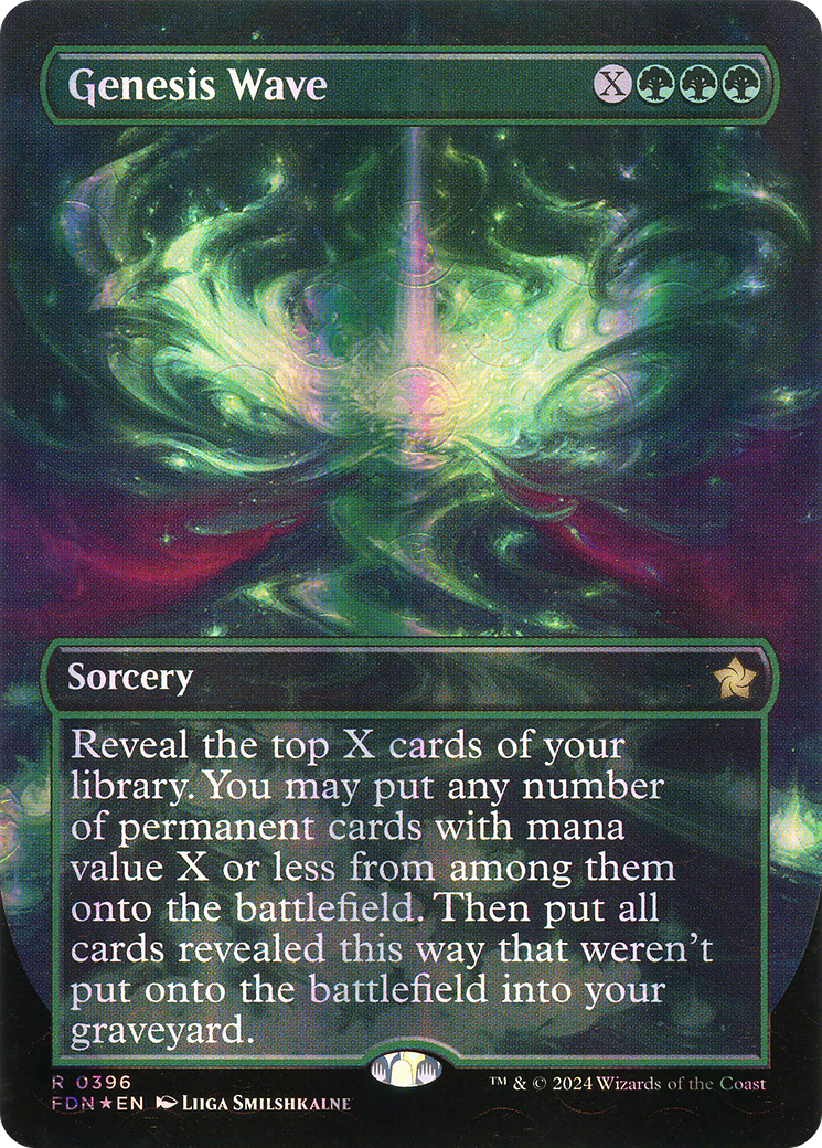 Genesis Wave (Borderless) (Mana Foil) [Foundations]-1
