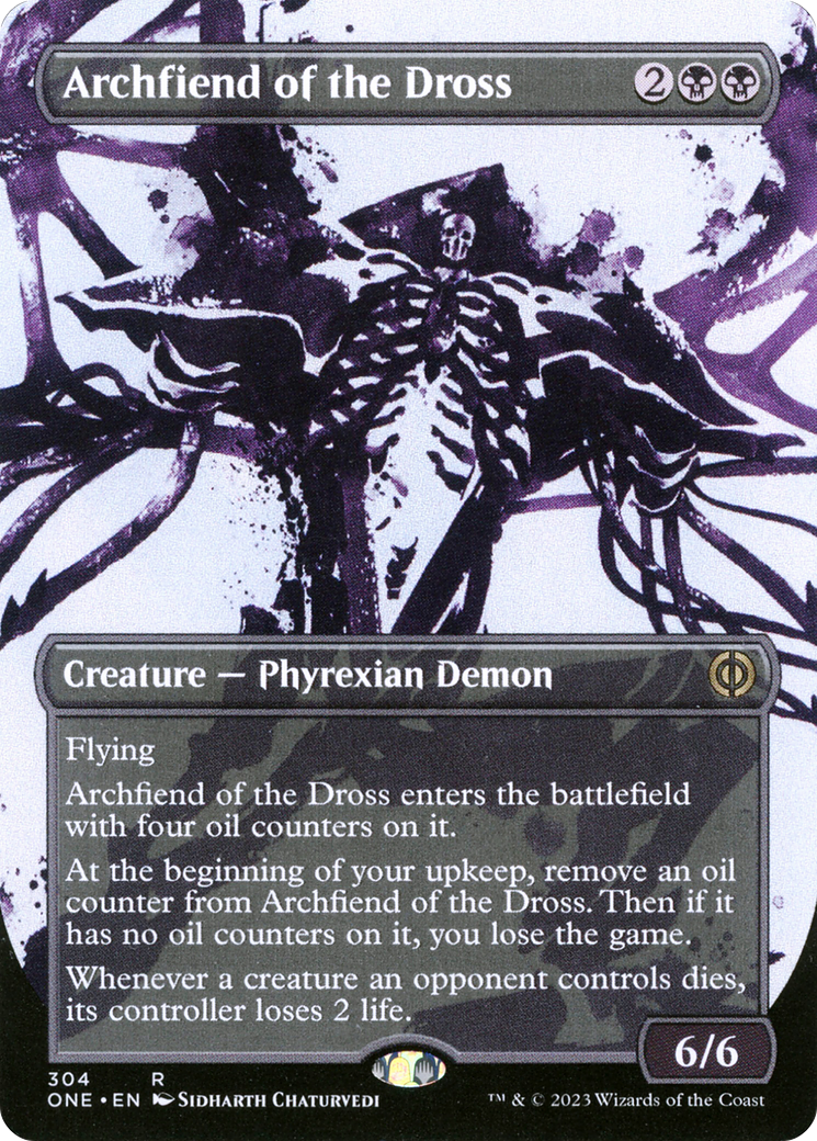 Archfiend of the Dross (Borderless Ichor) [Phyrexia: All Will Be One]-1