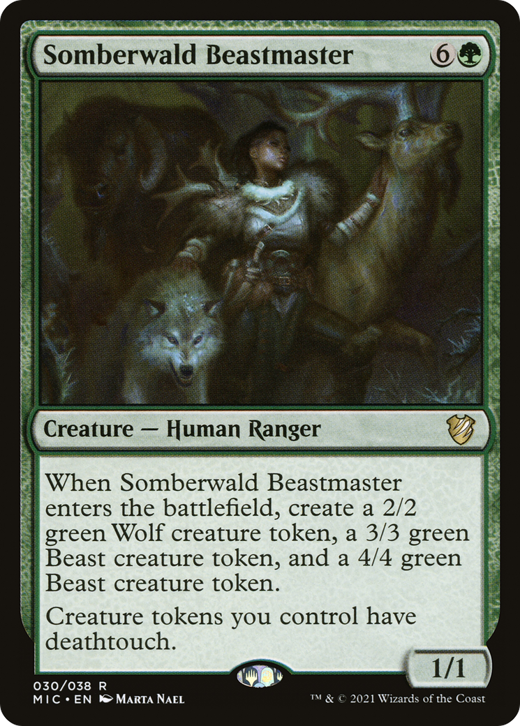 Somberwald Beastmaster [Innistrad: Midnight Hunt Commander]-1