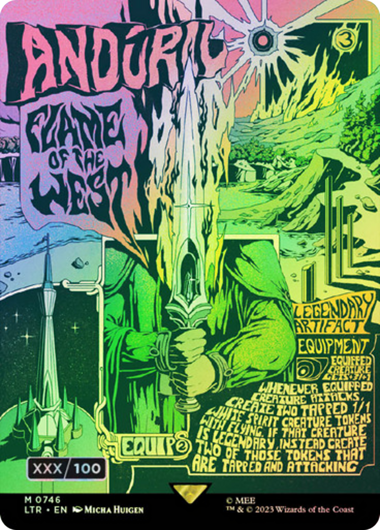 Anduril, Flame of the West (Borderless Poster) (Serialized) [The Lord of the Rings: Tales of Middle-Earth]-1