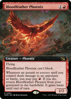 Bloodfeather Phoenix (Extended Art) [March of the Machine]-1