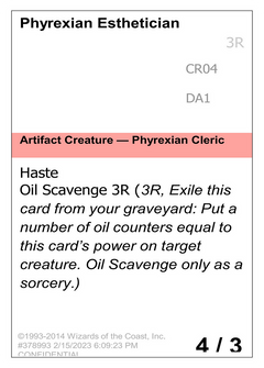Phyrexian Esthetician (UNK-CR04C) - Unknown Event-1
