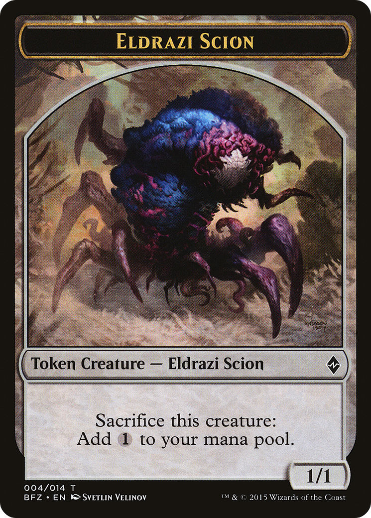Eldrazi Scion Token (004/014) [Battle for Zendikar Tokens]-1