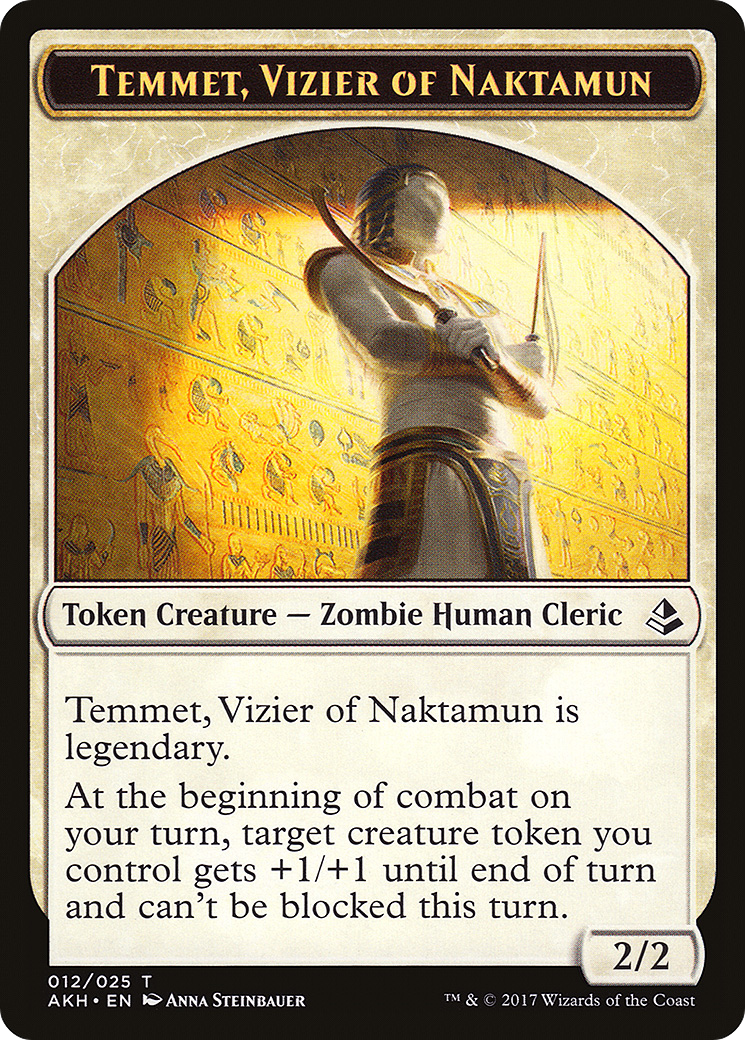 Temmet, Vizier of Naktamun Token (AKH-012) - Amonkhet Tokens Foil-1