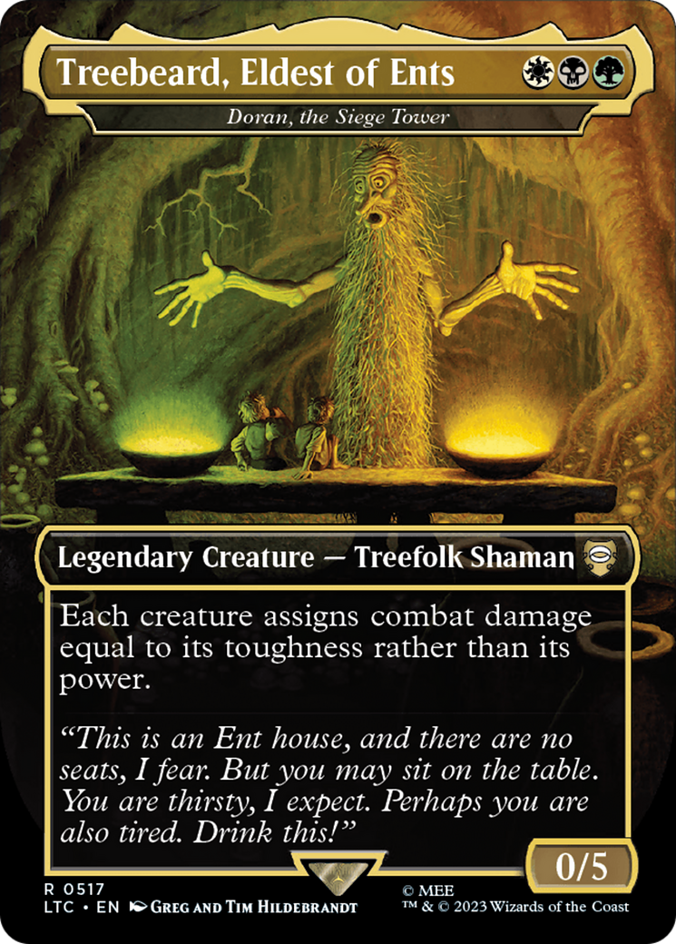 Treebeard, Eldest of Ents - Doran, the Siege Tower (Borderless) (LTC-517) - Tales of Middle-earth Commander / Treebeard, Eldest of Ents (Borderless)-1