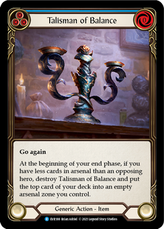 Talisman of Balance [EVR188] (Everfest)  1st Edition Normal-2