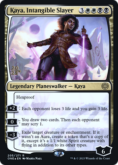 Kaya, Intangible Slayer [Phyrexia: All Will Be One Prerelease Promos]-1