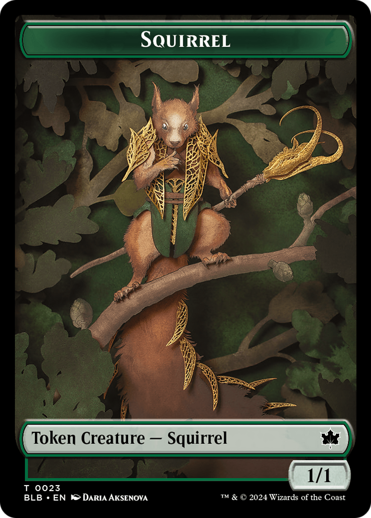 Squirrel Token [Bloomburrow Tokens]-1