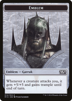 Garruk, Apex Predator Emblem [Magic 2015 Tokens]-1
