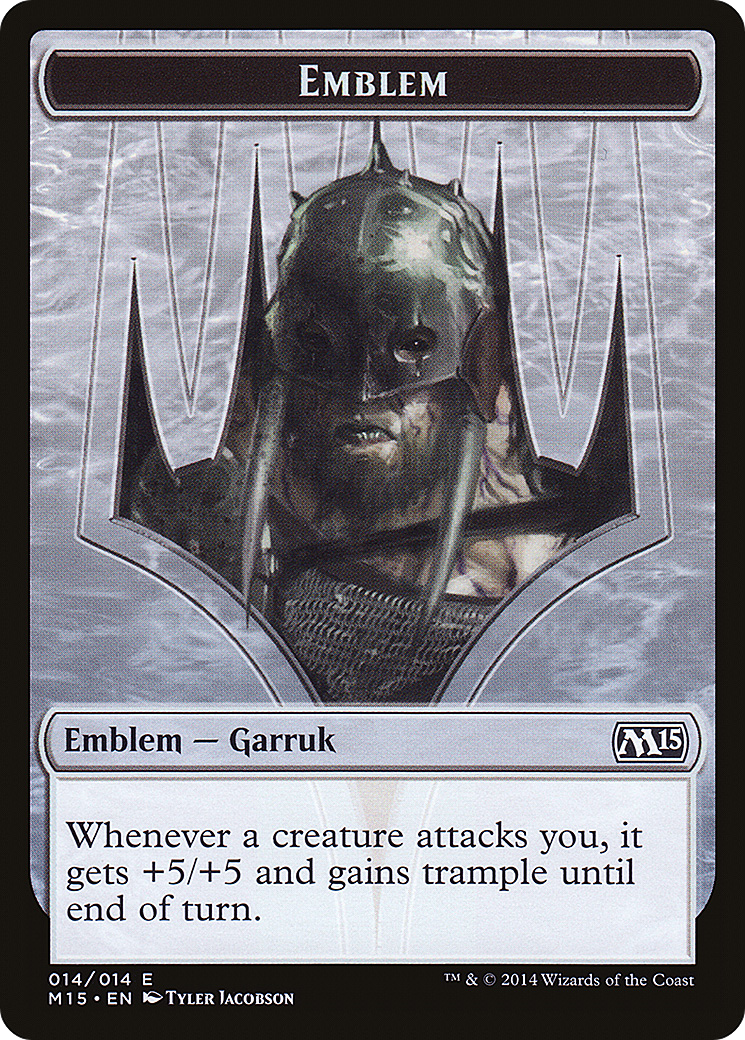 Garruk, Apex Predator Emblem [Magic 2015 Tokens]-1