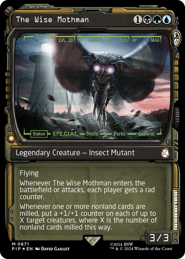 The Wise Mothman (Showcase) (Surge Foil) [Fallout]-1