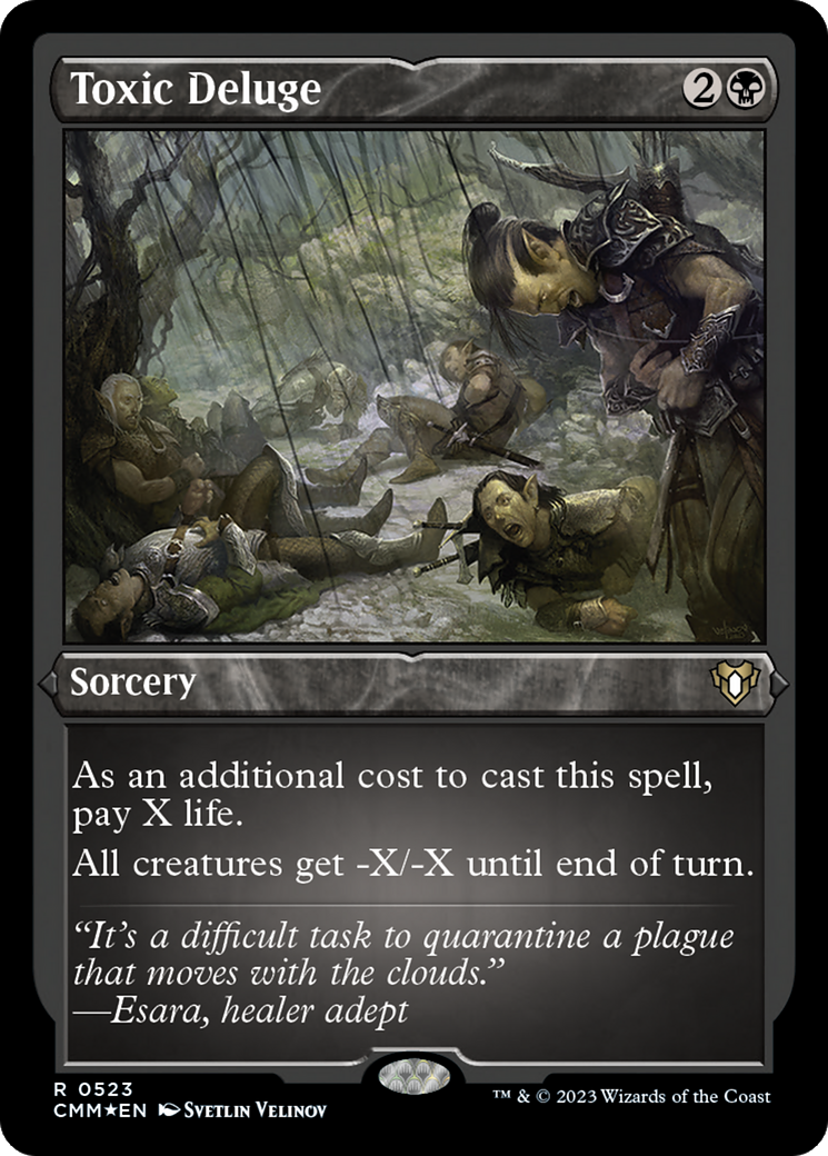 Toxic Deluge (CMM-523) - Commander Masters Etched Foil-1