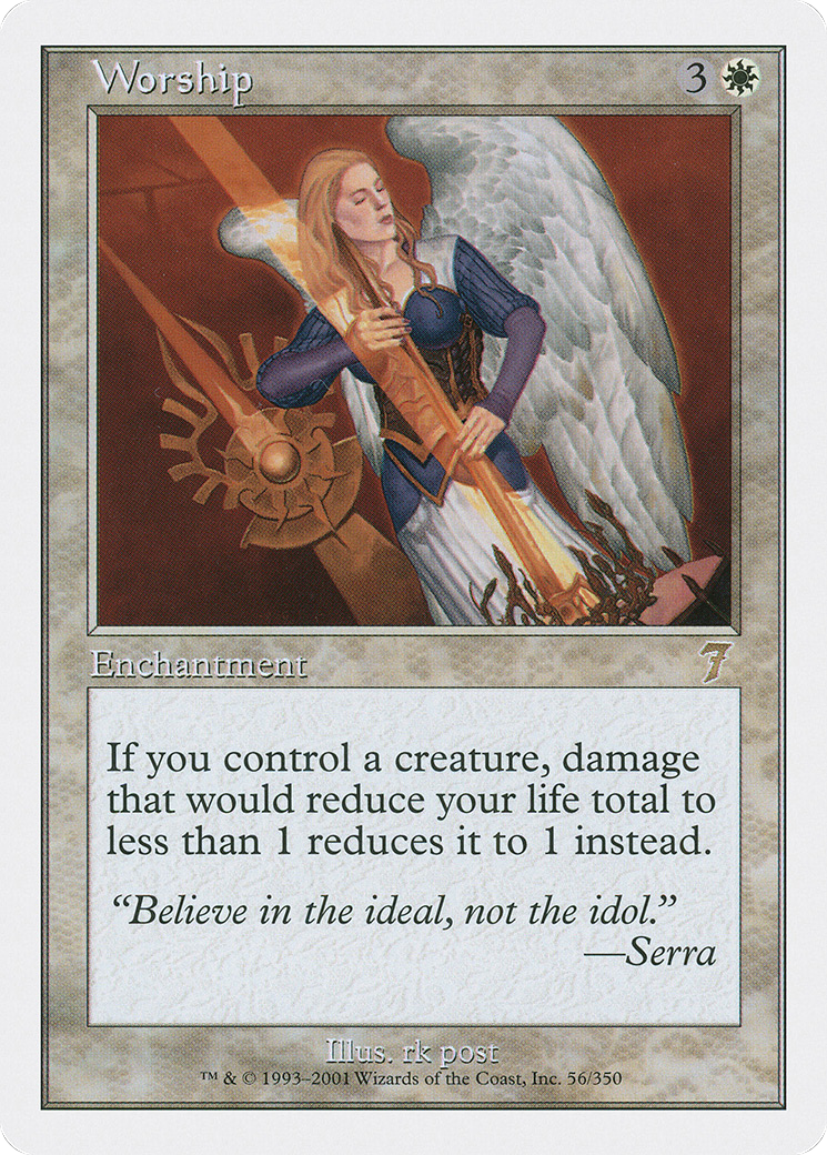 Worship (7ED-056) - 7th Edition Foil-1