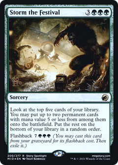 Storm the Festival [Innistrad: Midnight Hunt Prerelease Promos]-1