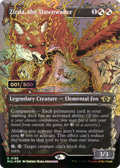 Zirda, the Dawnwaker (Serial Numbered) (MUL-195) - Multiverse Legends: (Showcase) (Borderless) Foil-1