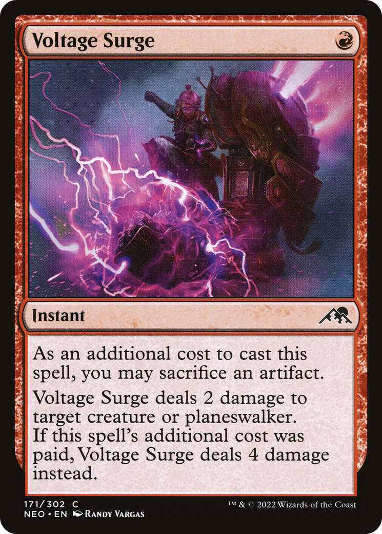 Voltage Surge (NEO-171) - Kamigawa: Neon Dynasty Foil-1