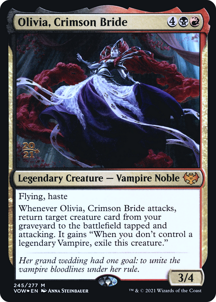 Olivia, Crimson Bride [Innistrad: Crimson Vow Prerelease Promos]-1
