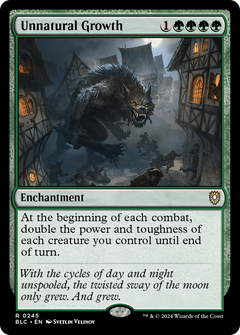 Unnatural Growth (BLC-245) - Bloomburrow Commander-1