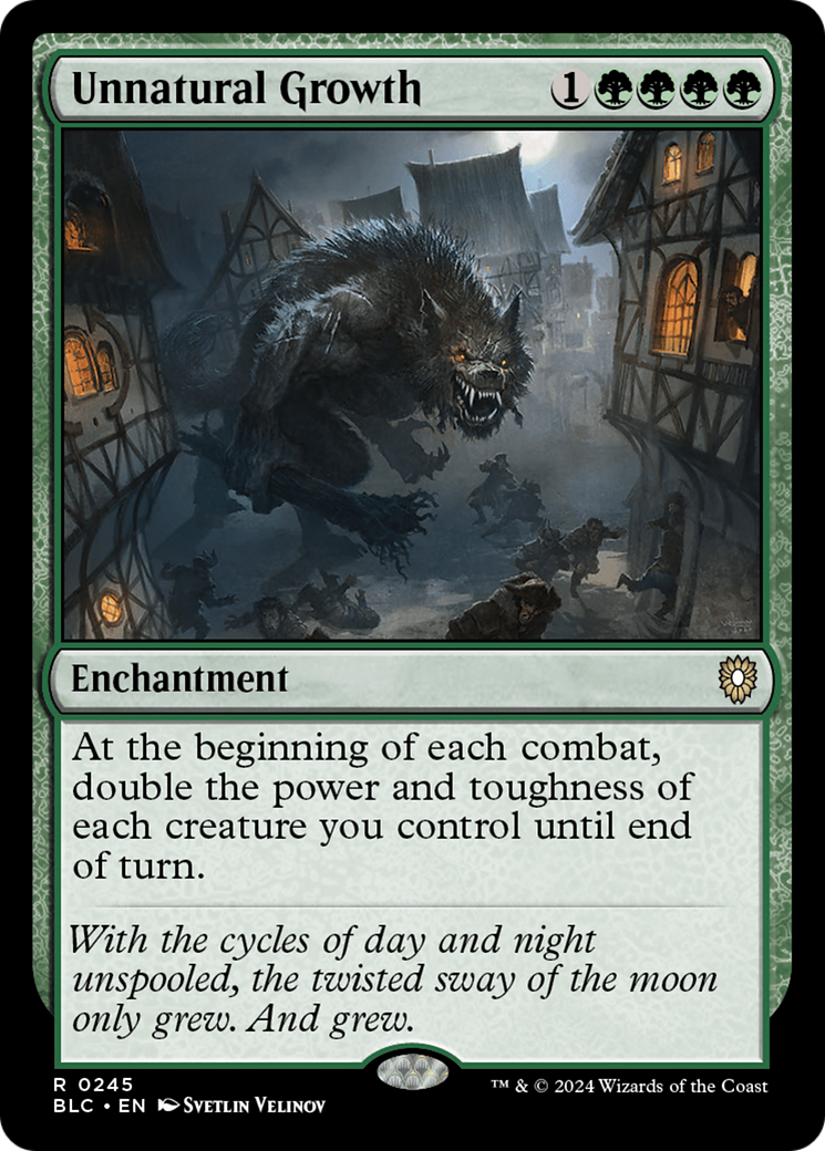Unnatural Growth (BLC-245) - Bloomburrow Commander-1