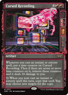 Cursed Recording (Showcase) [Duskmourn: House of Horror]-1