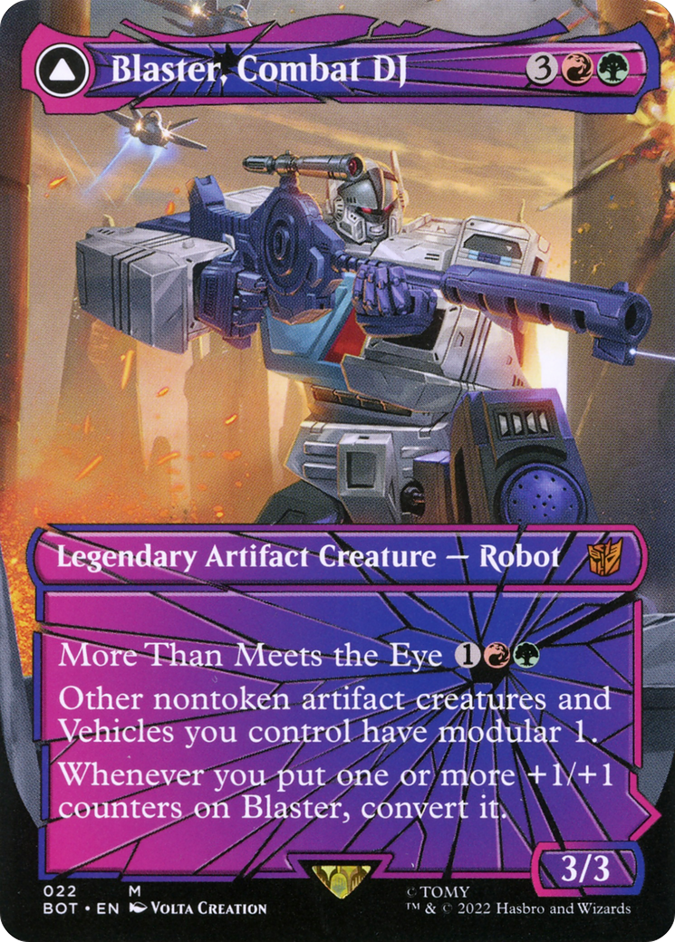 Blaster, Combat DJ // Blaster, Morale Booster (Shattered Glass) [Transformers]-3