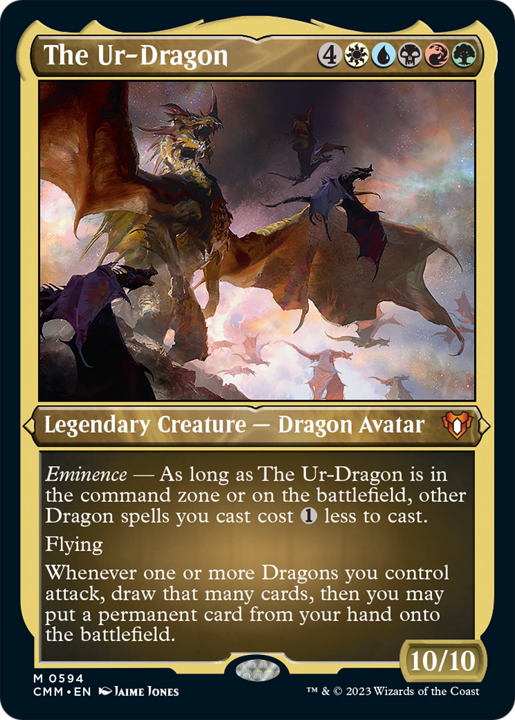 The Ur-Dragon (Foil Etched) [Commander Masters]-1