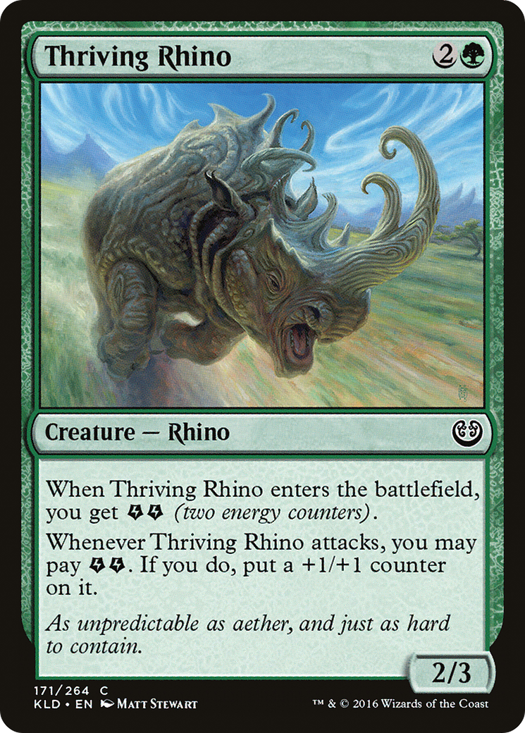 Thriving Rhino [Kaladesh]-1