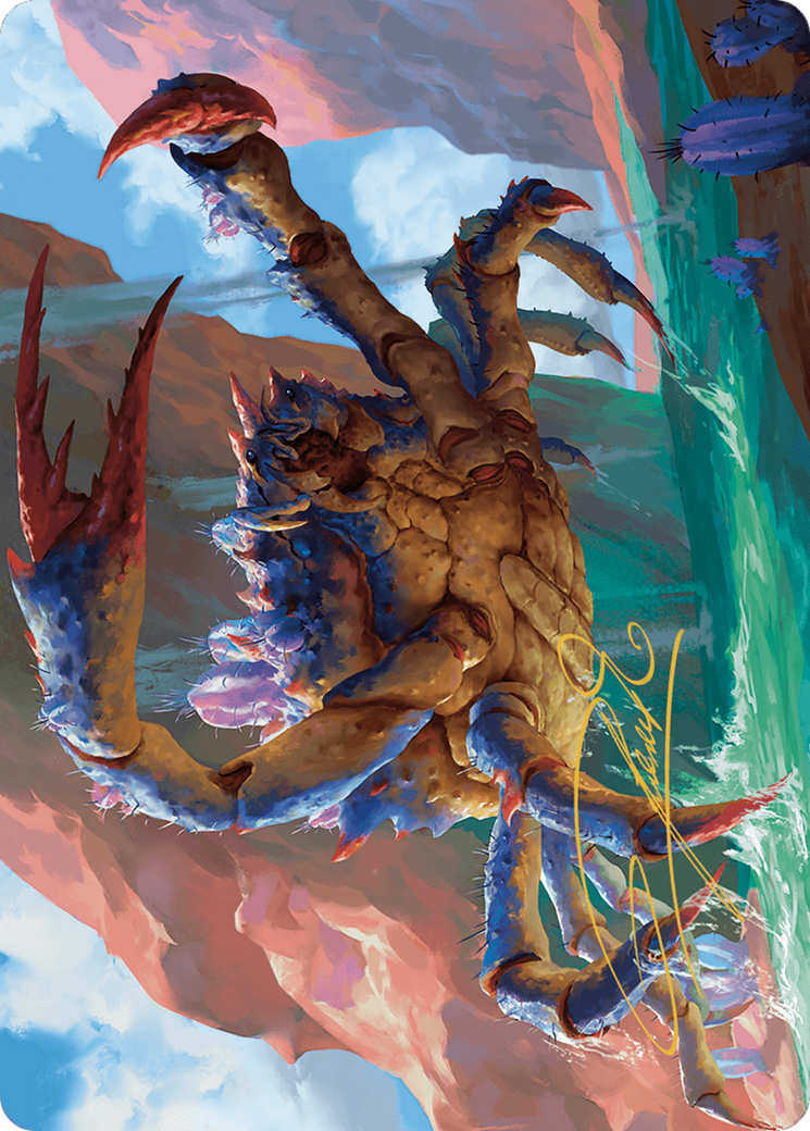 Canyon Crab // Canyon Crab (AOTJ-004) - Outlaws of Thunder Junction Art Series (Borderless) Foil-3