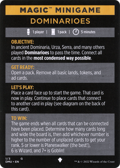 Dominarioes // Dominarioes (cont'd) (MDMU-001) - Dominaria United Minigames Foil-3