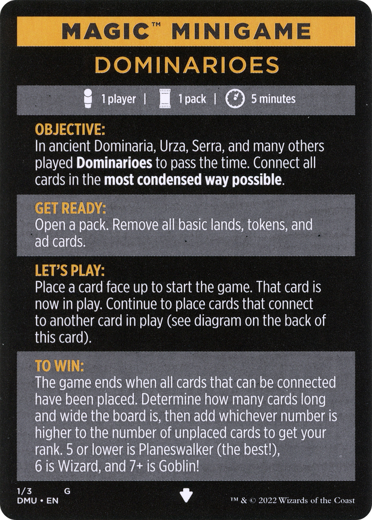 Dominarioes // Dominarioes (cont'd) (MDMU-001) - Dominaria United Minigames-1