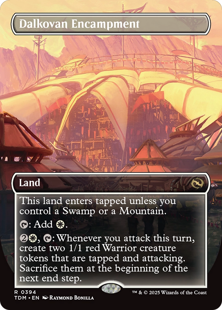 Dalkovan Encampment (Borderless) [Tarkir: Dragonstorm]-1